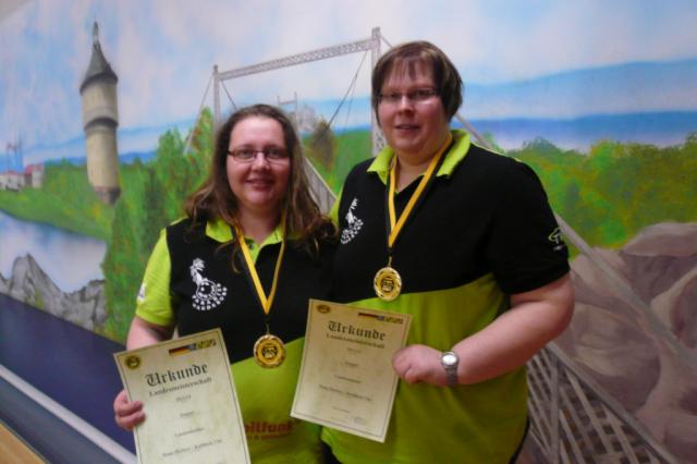 Landesmeister Doppel  Kathleen Uhe &amp; Dana Dießner  BV Bowling Stones Magdeburg -