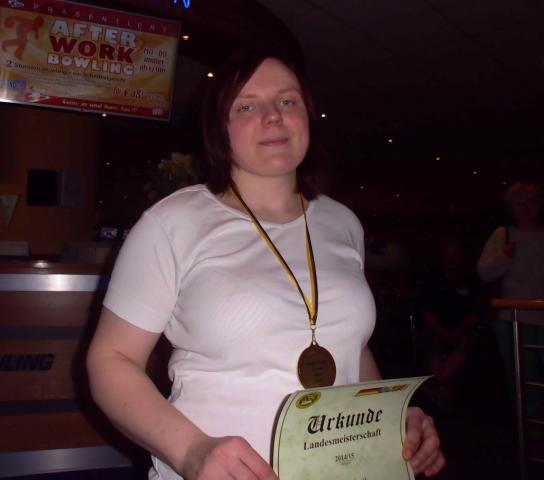 LM Einzel  Landesmeister Sandra Ginter   BC Flying Pins Genthin